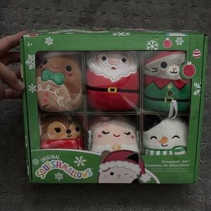 Squishmallows Festive Ornament Collection - Red, Green, White